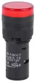 Светодиодный индикатор  Ø16мм 12В АС/DC красный