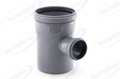 (Новое поступление) Тройник внутренней канализации ПП (PP) Ø110/50-87° серый RTP