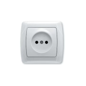 Розетка без заземления Carmen Viko by Panasonic, винтовое соединение, 16А, Белый