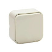 Выключатель одноклавишный Elmos 8002-01 10 A 230 В кремовый