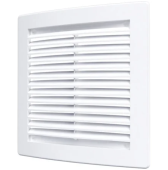 Вентиляционная квадратная решетка 1515РЦ ERA, белый, ABS пластик