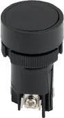 Кнопка пластмасовая без фиксации e.mb.ea125 черная 1NO+1NC