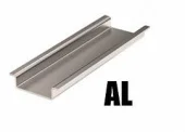 DIN-рейка алюминиевая усиленная неперфорированная 35х15х1,5х1000мм MegaWatt