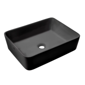 Раковина на столешницу Invena Nyks 47,5 см, черная матовая