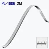 Гибкий алюминиевый профиль накладной для светодиодной ленты 2m/set 18*6mm PL-1806 2m PANLIGHT