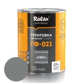 Грунт по металлу глифталевый, матовый, серый, 0,9кг, ГФ-021 Rolax