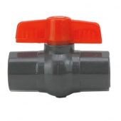 Шаровой кран ПВХ HYDRO-S, бабочка, FF - 1/2"