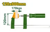 Зажим резьбовой F-образный с пластиковой ручкой 120*800 мм JDCP2124 Jadever