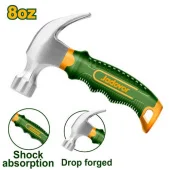 Мини столярный молоток с гвоздодёром 220гр; Jadever