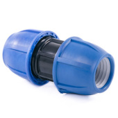 Муфта компрессионная соединительная PN16 Ø20x20 мм для ПНД (PE) труб RTP