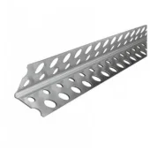 Уголок перфорированный (малярный) алюминиевый 2.5м MEGA 0.4