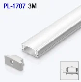 Профиль PL-1707 3m  17*7 мм для LED ленты накладной, алюминиевый PANLIGHT