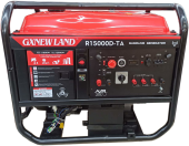 Электрогенератор на бензине 220/380V 25HP, 11-12kW, Двух-цилиндровый V-образ OHV, R15000D-TA, GX NewLand