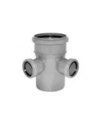Тройник PP двухплоскостной редукционный 110/50/50 мм x 45° (крестовина)
