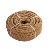 Веревка джутовая трехпрядная 6мм x 50м