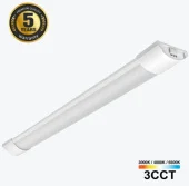Светильник LED Batten 20W белый 3CCT IP20 2400lm Ra80 230V 600x75x28mm PL-FP20L-3CCT