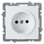Розетка  2P NILSON TOURAN белая без рамки