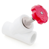 Вентиль RTP 45 внутренняя/внутренняя белый D25 мм