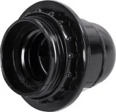 Патрон бакелитовый Е27 с гайкой, черный E.NEXT