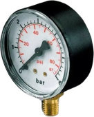 Манометр давления MR/6 0-6 1/4" 63 мм Pedrollo