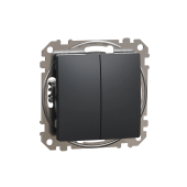 Двойной выключатель Schneider-Electric SDD114105 sedna 10 A 250 В антрацит