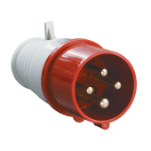 Вилка мобильная 024 3P+E 32A 380V IP44 TDM