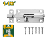 Задвижка накладная (шпингалет, щеколда) с шурупами 1 1/2", JDCX2K15 Jadever
