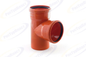Тройник канализационный наружн PP Ø200/160мм, 87°, RTP, оранж