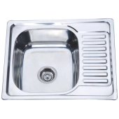 Мойка кухонная Zerix Z5848-08-180E (SATIN) левая