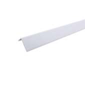 Уголок ПВХ декоративный 17x5 мм LUB001-1705, белый