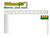 Угольник столярный алюминиевый 300*27мм; Jadever