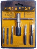 Набор метчиков с ручным воротком 6шт, EP-30050, Epica Star