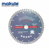 Диск алмазный пильный по бетону, Turbo 180*10*1.6мм, Makute