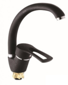 Смеситель кухонный на мойку Hi-Non MD-KUA-306 - однорычажный, черный