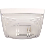 Светильник потолочный Е27 макс 1х26Вт квадрат  белый