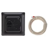 Терморегулятор для тёплого пола REXANT R70XT, механический, 16 А, 3500 Вт, черный