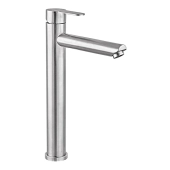 Смеситель для умывальника Zerix  881 - однорычажный, нержавеющая сталь