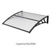 Козырек PALERMO 120×100 см, прозрачный DH1000