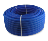 Труба ПНД гофрированная синяя Ø25 мм (внутр. Ø21 мм; длина в бухте 50 м), RTP