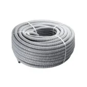 Труба гофрированная d20 mm 750N с протяжкой 100 м cерая Mutlusan