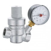 Редуктор давления с поршнем и манометром - 1/2"