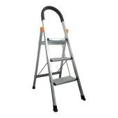 Алюминиевая бытовая лестница-стремянка на 3 ступени, с площадкой, EP-30481, Epica Star