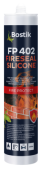 Высококачественный огнестойкий силиконовый герметик Bostik FP402 FIRESEAL SILICONE, 280ml, Den Braven