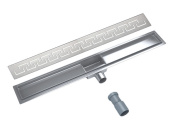Трап для душа линейный Ø50 x 90° ZIPPER FLH40-A2 С03 - 600 х 70 комплект
