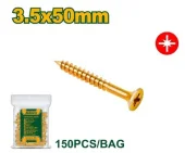 Шуруп для ДСП, дерева, с потаем, Posidriv; 3,5*50мм; 150шт в пакете; Jadever