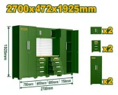 Модульный усиленный гаражный шкаф  2700*472*1925 мм JDCS3A06 Jadever