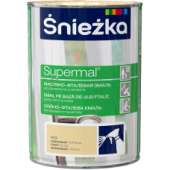 МАСЛЯНО-ФТАЛЕВАЯ ЭМАЛЬ SNIEZKA SUPERMAL 0,8Л, КРЕМОВАЯ