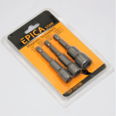 Насадки шестигранные 8,10,12 - 3 шт, EP-10106, Epica Star