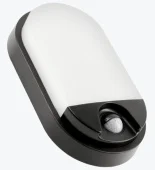 Светильник LED TULON с датч. движ. 15W 1350lm 4000K IP54 овальный черный AC220-240V LD-TULON15WOW-10