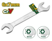 Рожковый гаечный ключ 6*7mm 120mm JDSA2301 Jadever